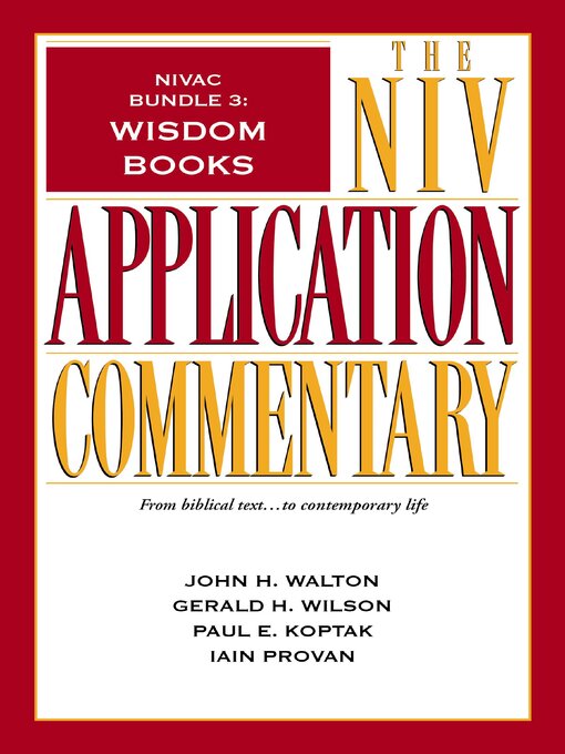 Title details for NIVAC Bundle 3 by John H. Walton - Available